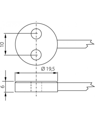 Sonde de température Pt1000TG7/0, sans connecteur