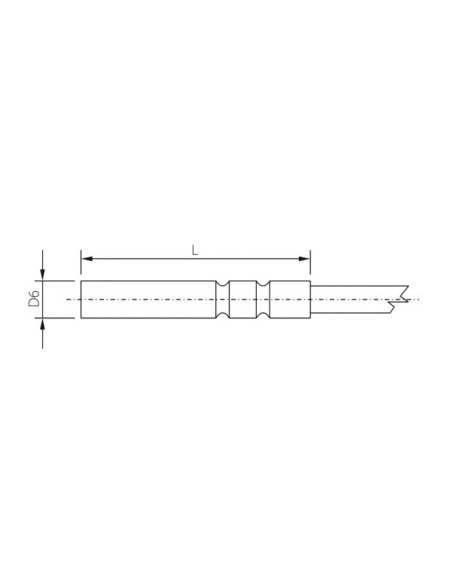 Sonde de température Pt1000TR050M/E, connecteur ELKA, câble 2 mètres