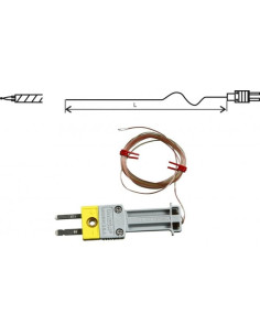 Sonde filaire thermocouple « K », GD260, avec connecteur, 4 mètres