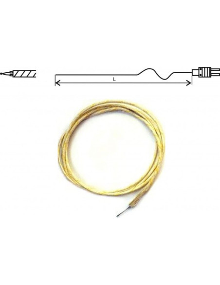 Sonde filaire thermocouple type « K », GD1250, sans connecteur, 3 mètres