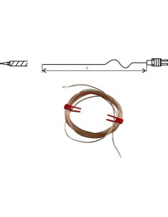 Sonde thermocouple fil "K", GD260, sans connecteur, 3 mètres