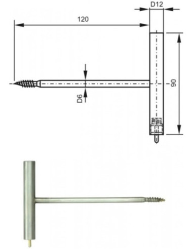 Sonde spéciale 2071-80/0, sans connecteur