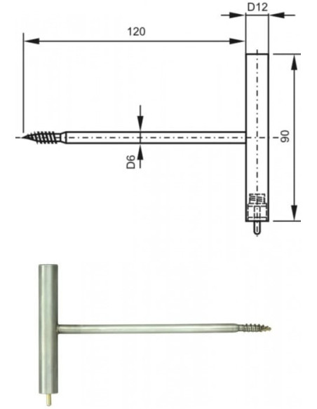 Sonde spéciale 2071-80/0, sans connecteur