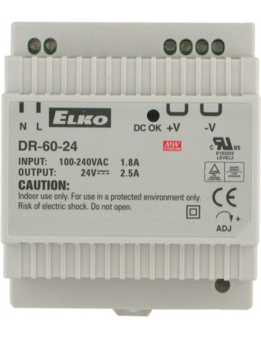 Alimentation 24Vdc pour rail DIN 35mm