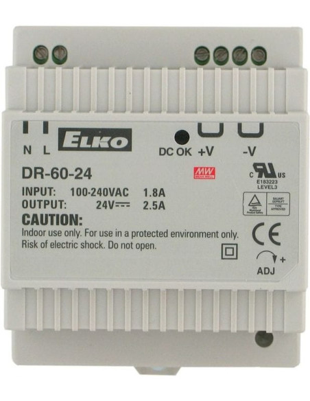 Alimentation 24Vdc pour rail DIN 35mm
