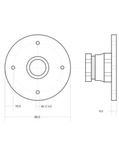 Bride circulaire plate PP4 2