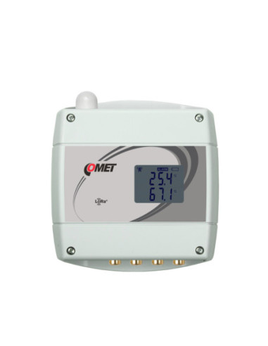 Capteur de température sans fil IoT pour 4 sondes Pt1000 externes avec connecteur CINCH, réseau LoRaWAN