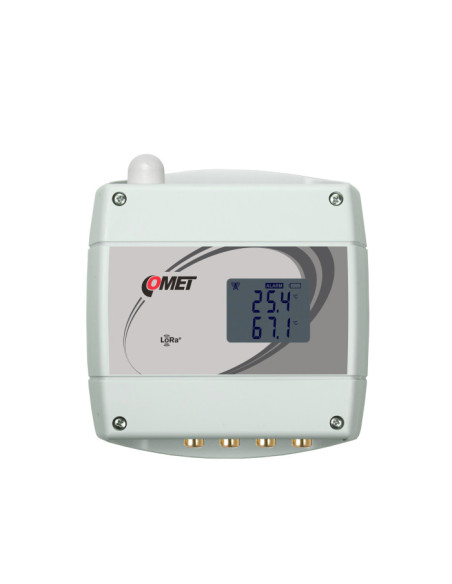 Capteur de température sans fil IoT pour 4 sondes Pt1000 externes avec connecteur CINCH, réseau LoRaWAN