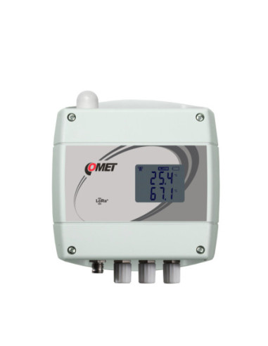 Capteur de température sans fil IoT pour 4 sondes Pt1000 externes avec connecteur ELKA, réseau LoRaWAN