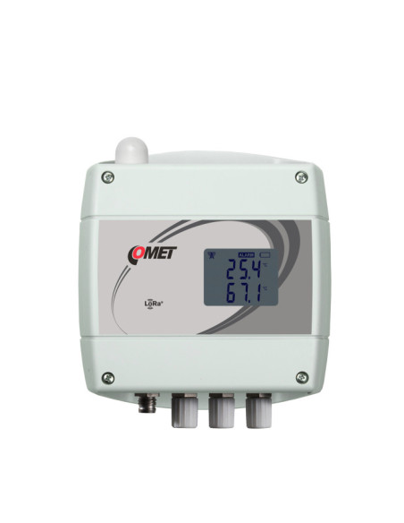 Capteur de température sans fil IoT pour 4 sondes Pt1000 externes avec connecteur ELKA, réseau LoRaWAN