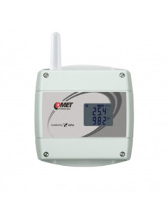 Capteur IoT sans fil de température et de CO2, alimenté par Sigfox