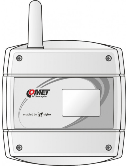 Capteur IoT sans fil de température et de CO2, alimenté par Sigfox