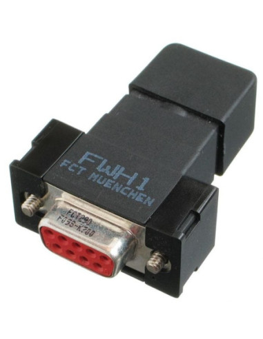 Connecteur femelle 9 broches pour connexion de signal, protection IP67