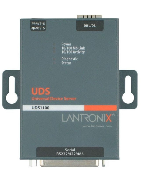 Convertisseur RS232/485/422 vers 10/100Base-TX avec adaptateur ac/dc pour MS
