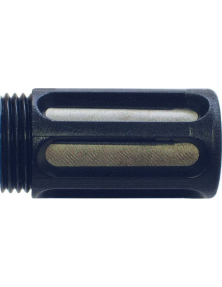 Protection de capteur en plastique avec filtre en acier inoxydable (noir)