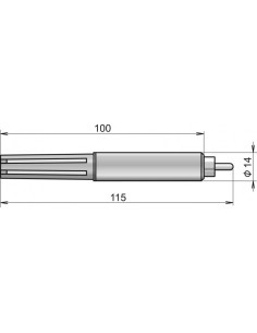 Sonde de température numérique pour WebSensor « p-line », connecteur CINCH, insertion directe 2