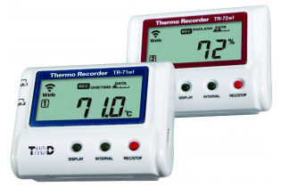 Enregistreurs connectés de température et d'humidité relative de la série TR-7W de TandD